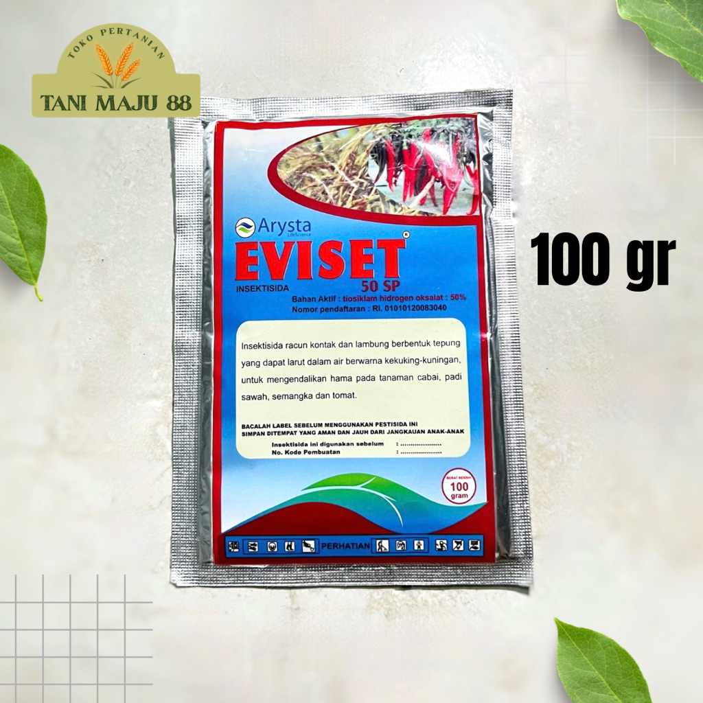 Insektisida Tiosiklam Hidrogen Oksalat Eviset 50 SP 100 gram