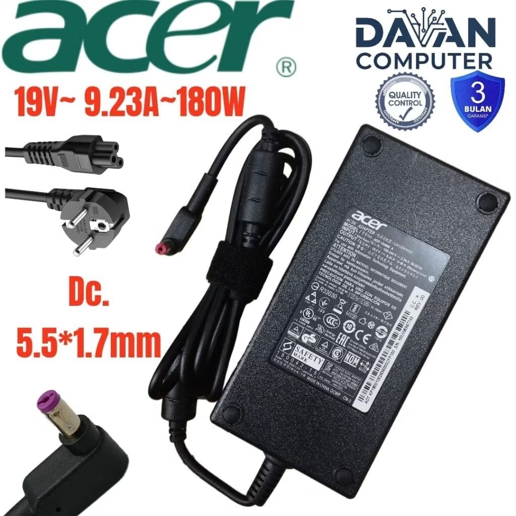 Charger Adaptor Acer Aspire V15 Nitro VN7-593G-73HP, V15 Nitro VN7-593G-59F9, V15 Nitro VN7-593G-57N