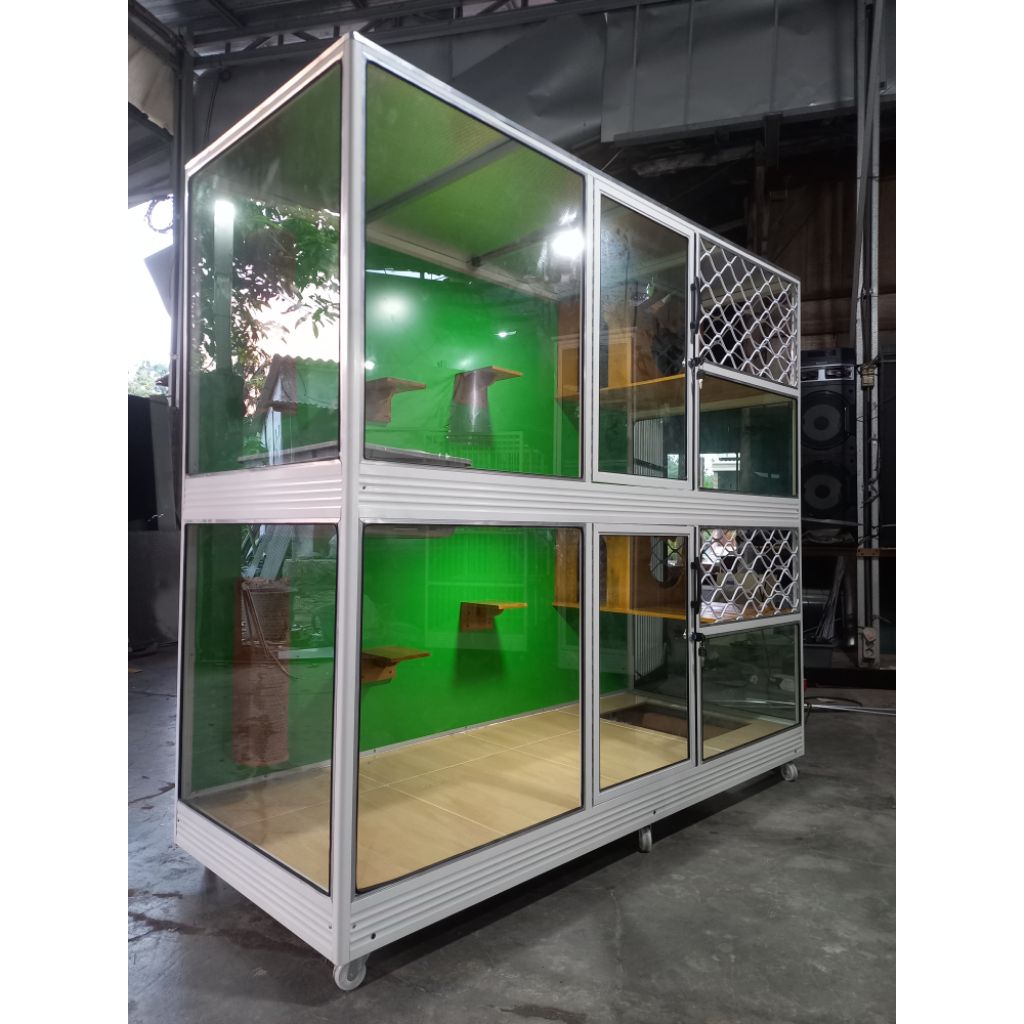 KANDANG KUCING ALUMINIUM // KANDANG KUCING PLAY GROUND // KANDANG KUCING PREMIUM // KANDANG KUCING 2