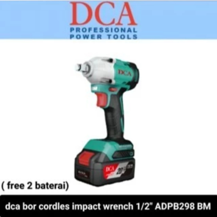 dca bor cordles impact wrench 1/2" 20V ADPB298 BM