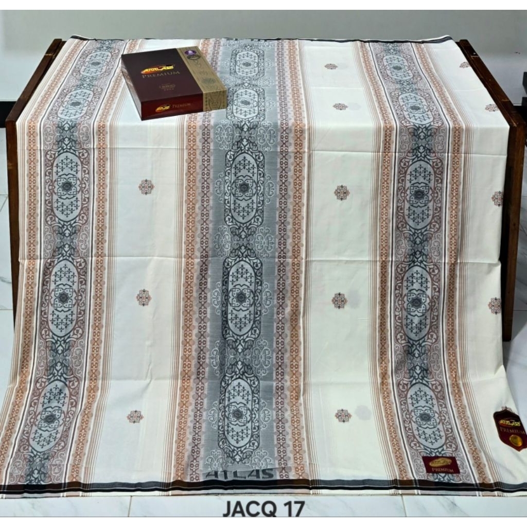 ATLAS JACQUARD 790 FULL SONGKET SERIES HITAM DAN PUTIH ATLAS JAGUARD ATLAS JAGUAR 790 FULL SONGKET