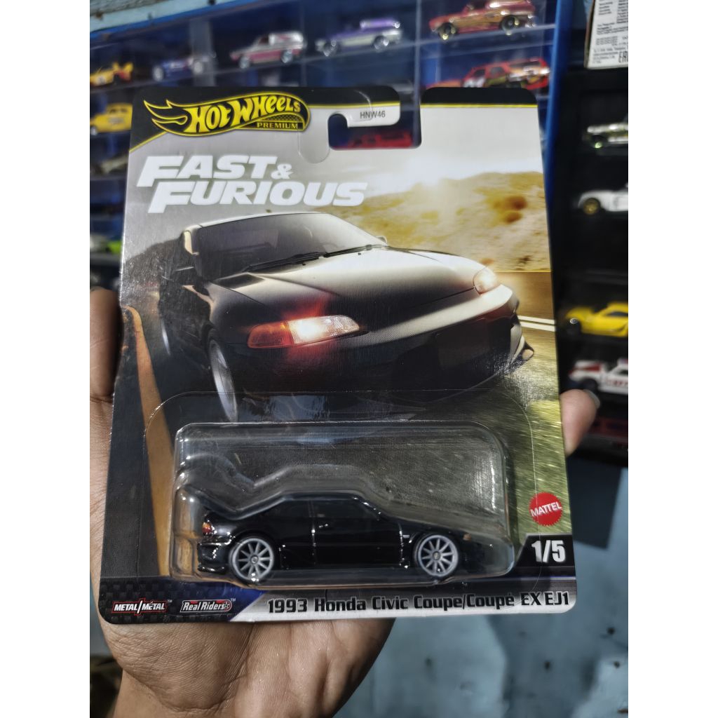Hotwheels 1993 Honda Civic Coupe/Coupe EX EJ1 Fast & Furious