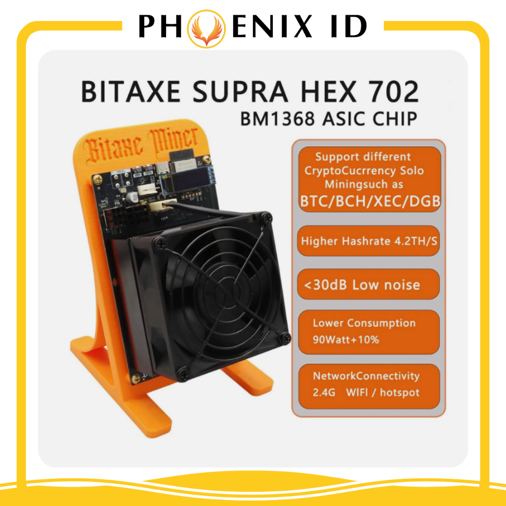 Bitaxe Supra Hex 702 4.2Th/s 90W BM1368 Asic Chip BTC Lottery Solo Home Mining Kripto Cryptocurrency