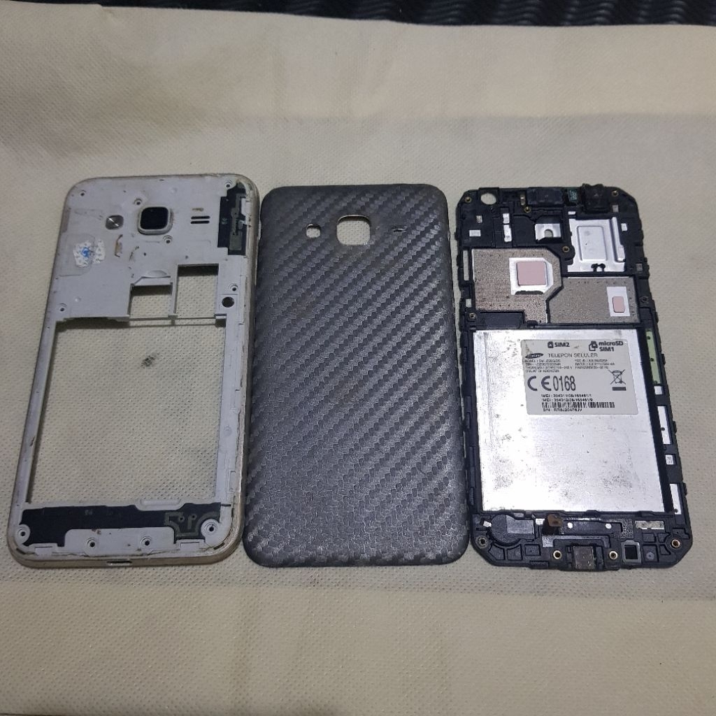 Tutup + Housing + Tulang Tengah Tatakan Lcd Fullset SAMSUNG J3 2016 Original Copotan