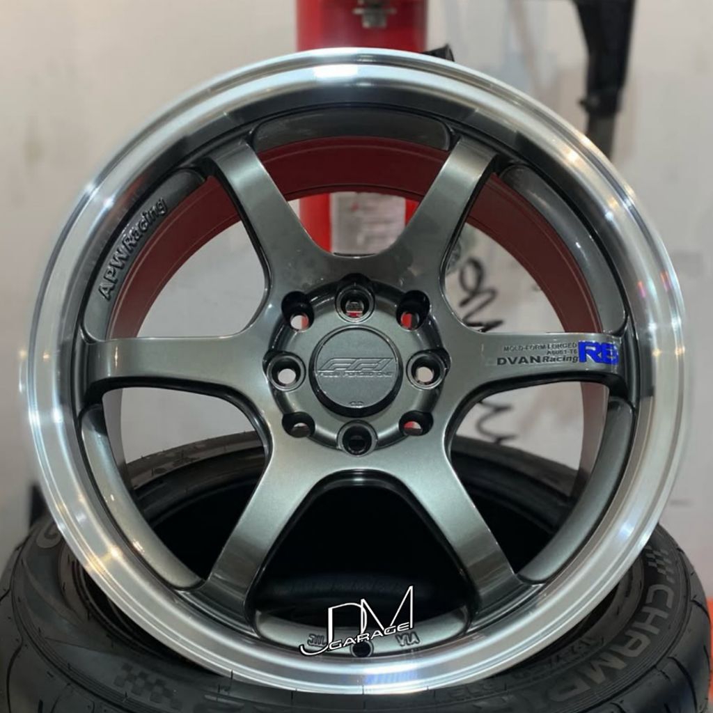 velg advan r6 flow forming ring 16 pcd 4x100 - 4x114,3 lebar 7 velg racing r16 velg mobil Avanza Xen