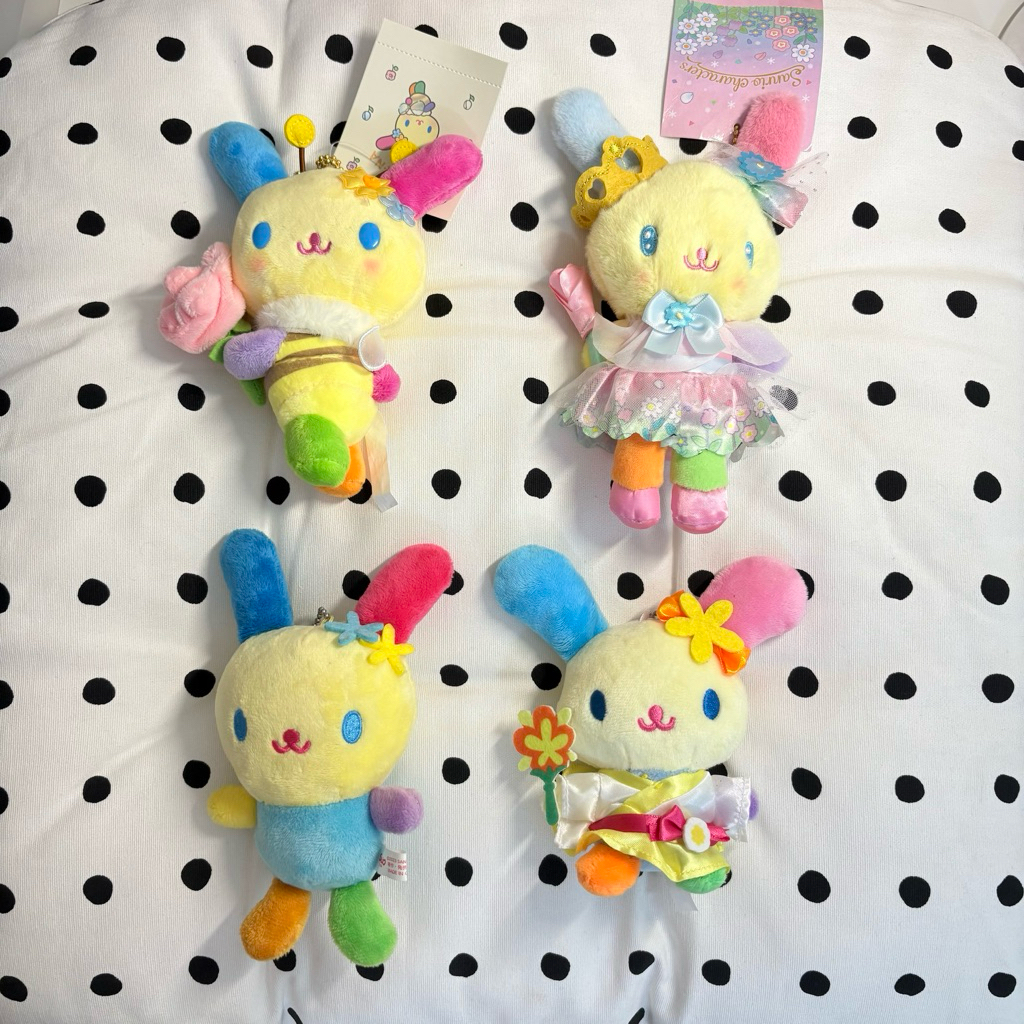 usahana sanrio plushie keychain