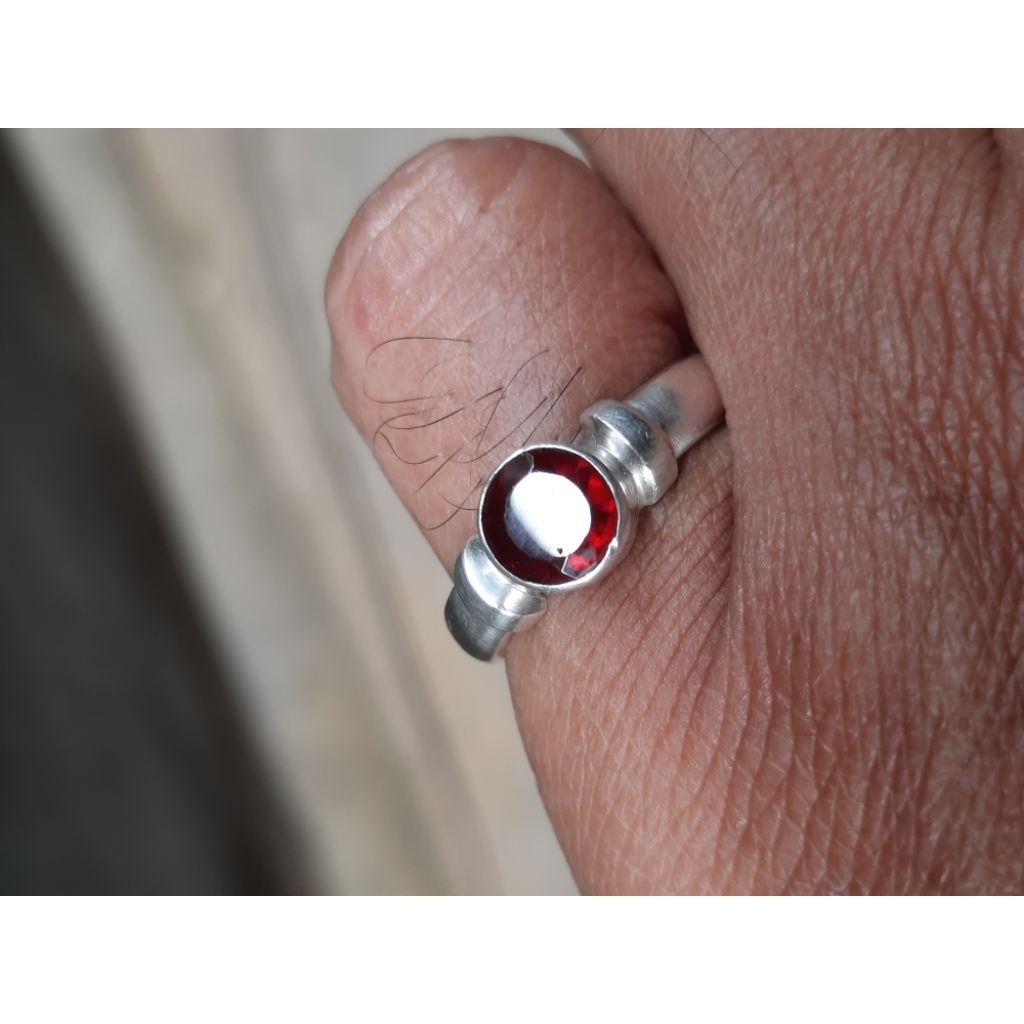 ruby natural ring perak