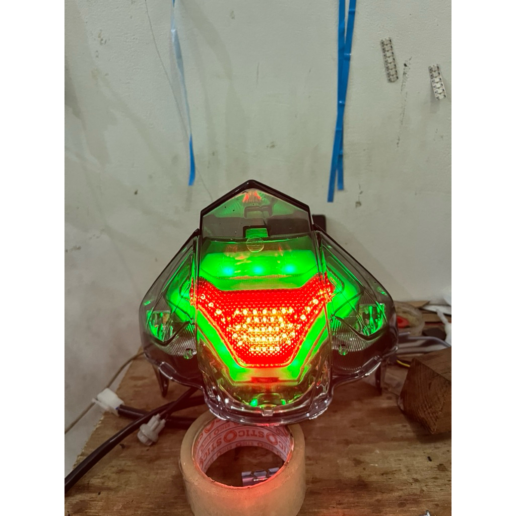 STOPLAMP JUPITER MX NEW CUSTOM MODEL MX KING RGB KONTROL BLUETOOTH PNP COLOK SOKET