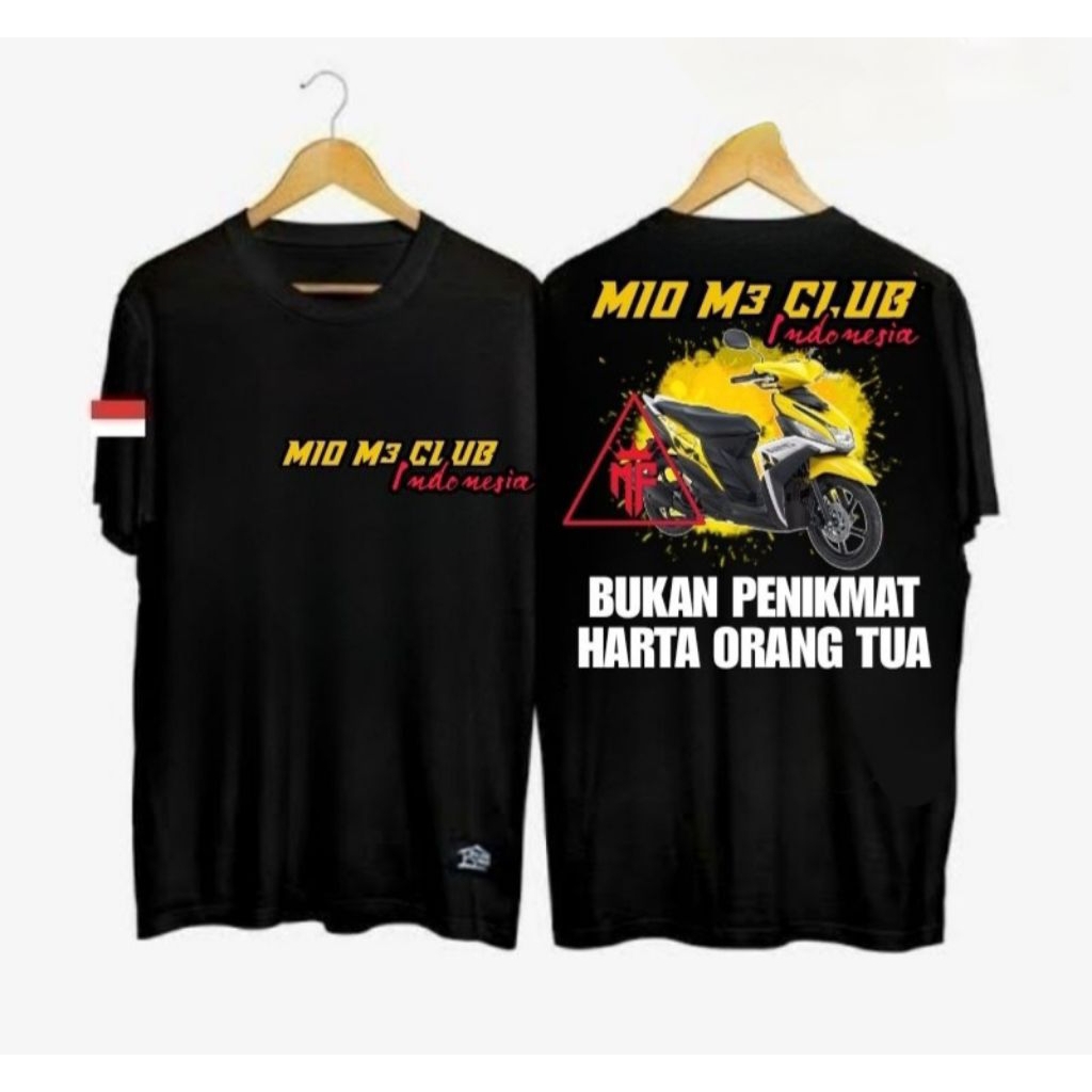 KAOS TSHIRT MOTIF MOTOR MIO M3 CLUB//TSHIRT NEW