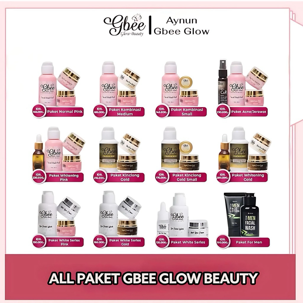 Gbee Glow Beauty All Paket Khusus Reseller