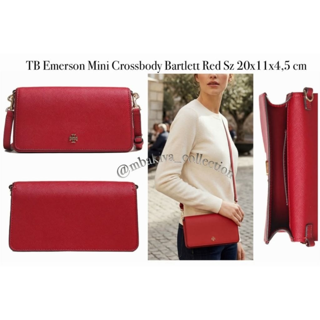 TB Emerson Mini Crossbody Bartlett Red