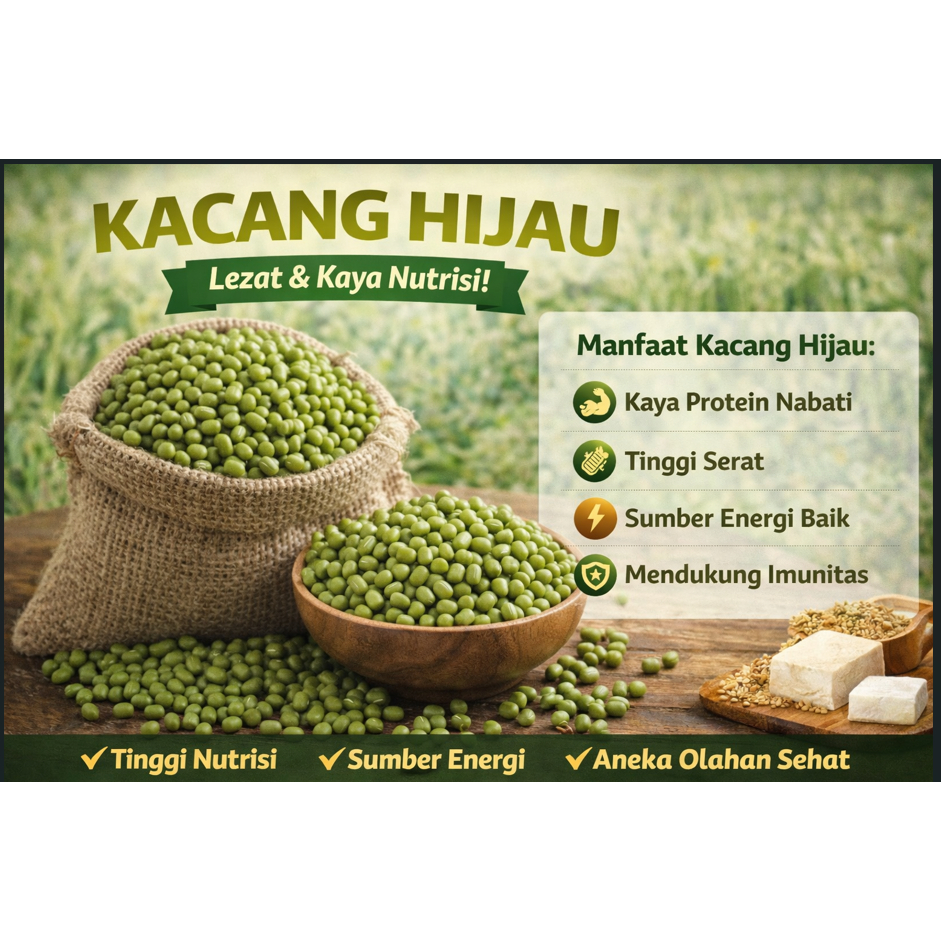 BENIH BIJI KACANG HIJAU SUPER 1 KG