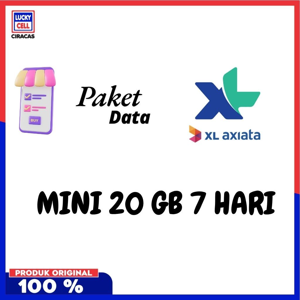 Voucher Data XL Flex MINI 20 GB 7 Hari NASIONAL - Lucky Cell Voucher Ciracas