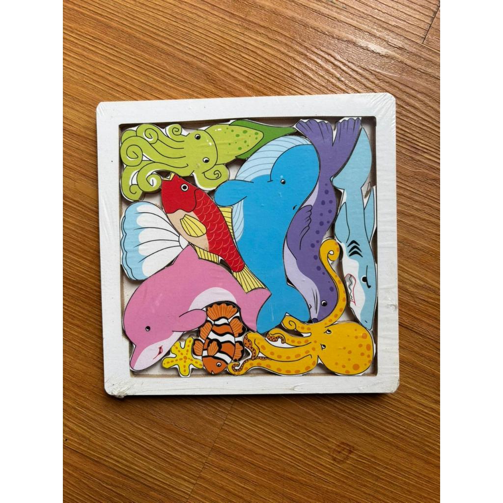 PUZZLE 3D STIKER HEWAN TERNAK/LAUT