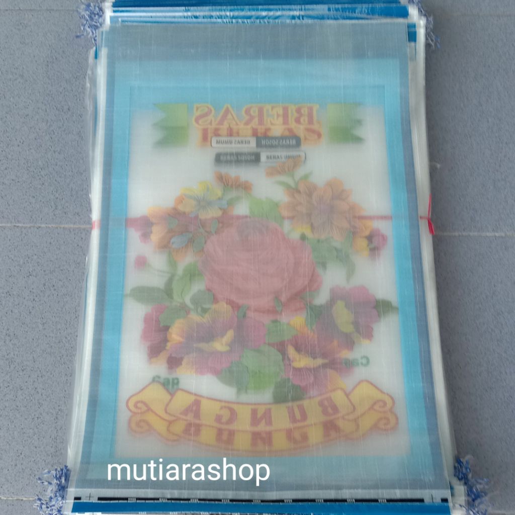 Karung Beras Bunga 25 Kg Isi 50 Pcs - Karung Laminasi Super Premium Co
