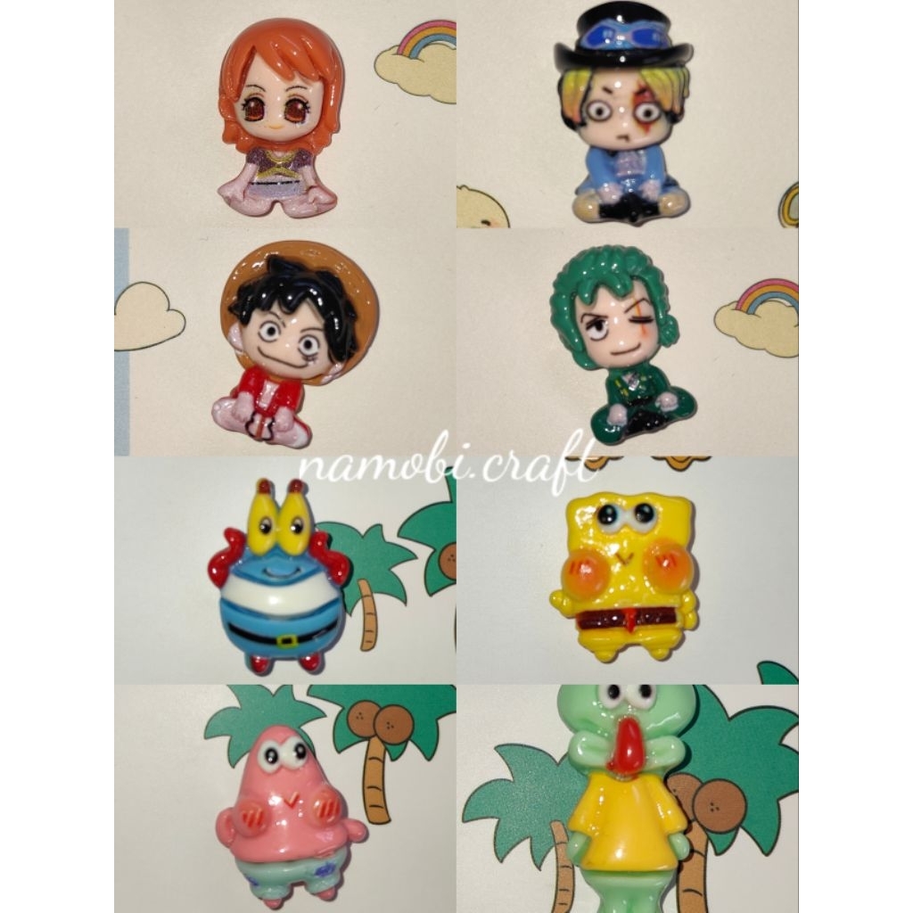 Magnet Kulkas SATUAN One Piece & Sponge Bob
