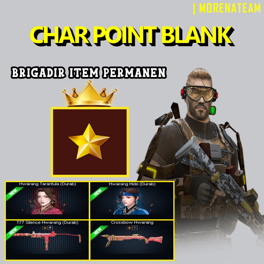 CHAR POINTBLANK / CHAR PB - BRGADIR T77 SILENCE HWARANG | DATA POLOS | AKUN POINTBLANK | GAME PC