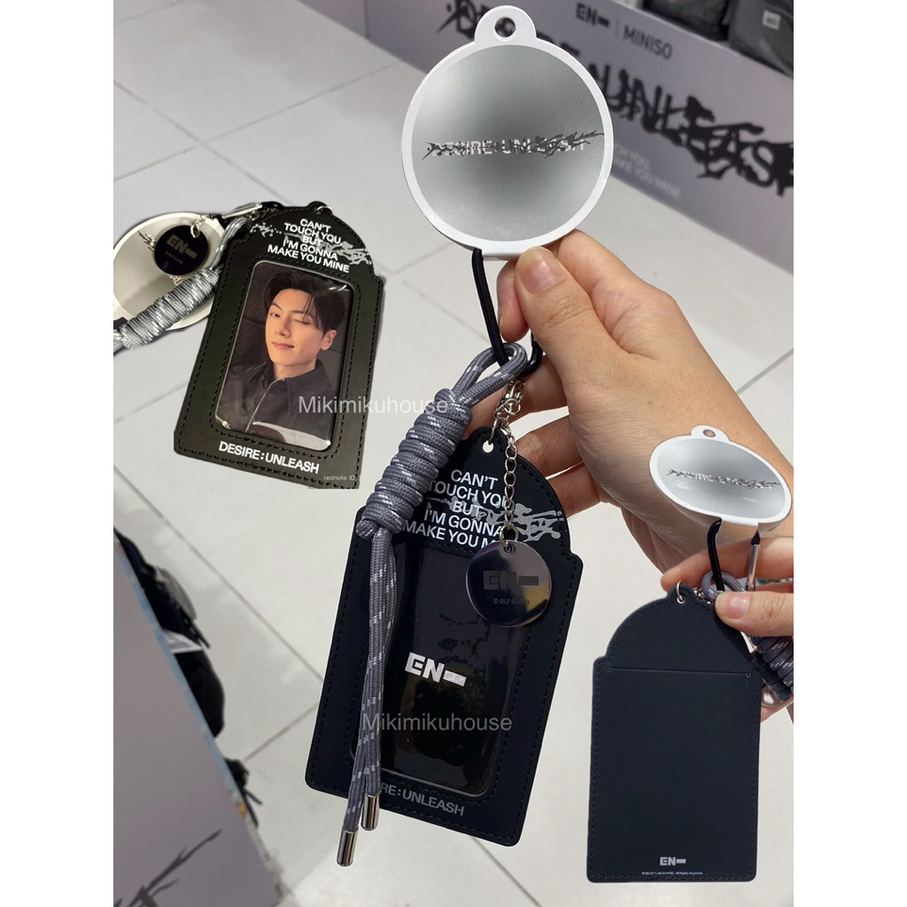 READY MINISO x ENHYPEN CARD HOLDER KEYCHAIN PORTRAIT JAY JAKE SUNOO GANTUNGANJUNGWON KEYRING SUNGHOO