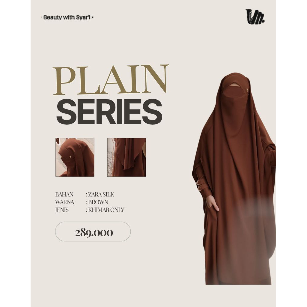 UMY - PLAIN SERIES by ALFI HURAIYAH | KHIMAR ONLY
