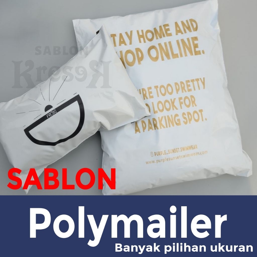 Polymailer custom DESAIN GRATIS plastik polymailer Packing custom