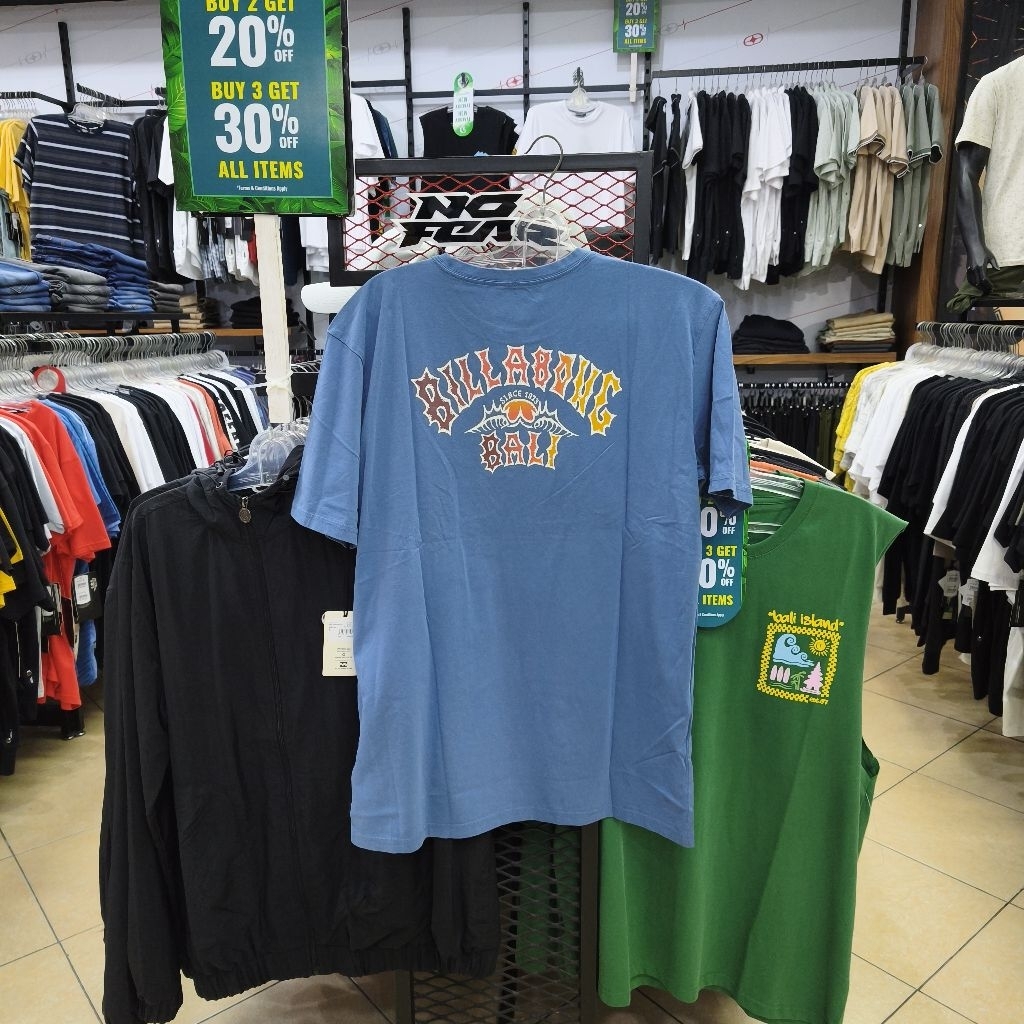 Kaos Billabong Bali Throwback Blue SS BYB Original