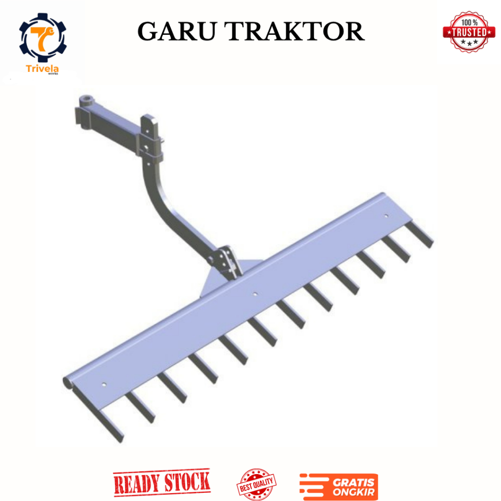 Garu Traktor Capung/Impala ukuran 120 cm