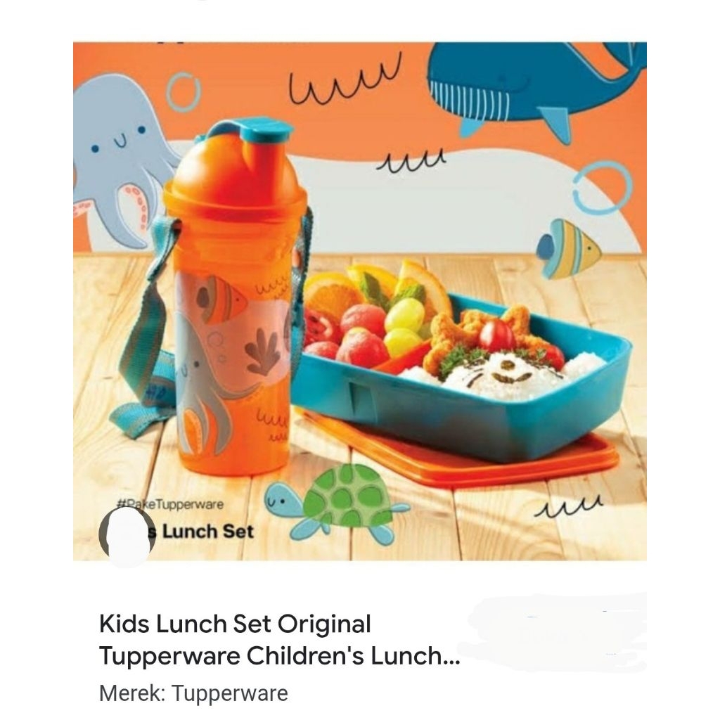 Tupperware Kids luch set (bontot dan botol minum