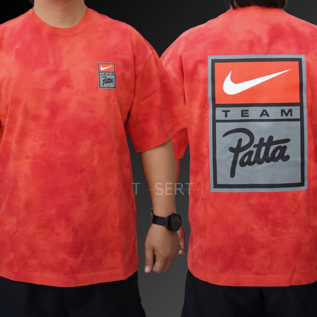 Patta X Nike NRG Tshirt Gx Washed Red / Baju Kaos Patta X Nike Authentic