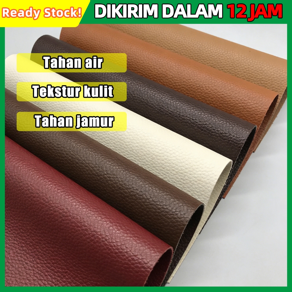 Kulit Kursi Sofa Tempel Perekat Ukuran 100 x 137 cm Sticker Stiker Leather Sintetis Repair Berkualit