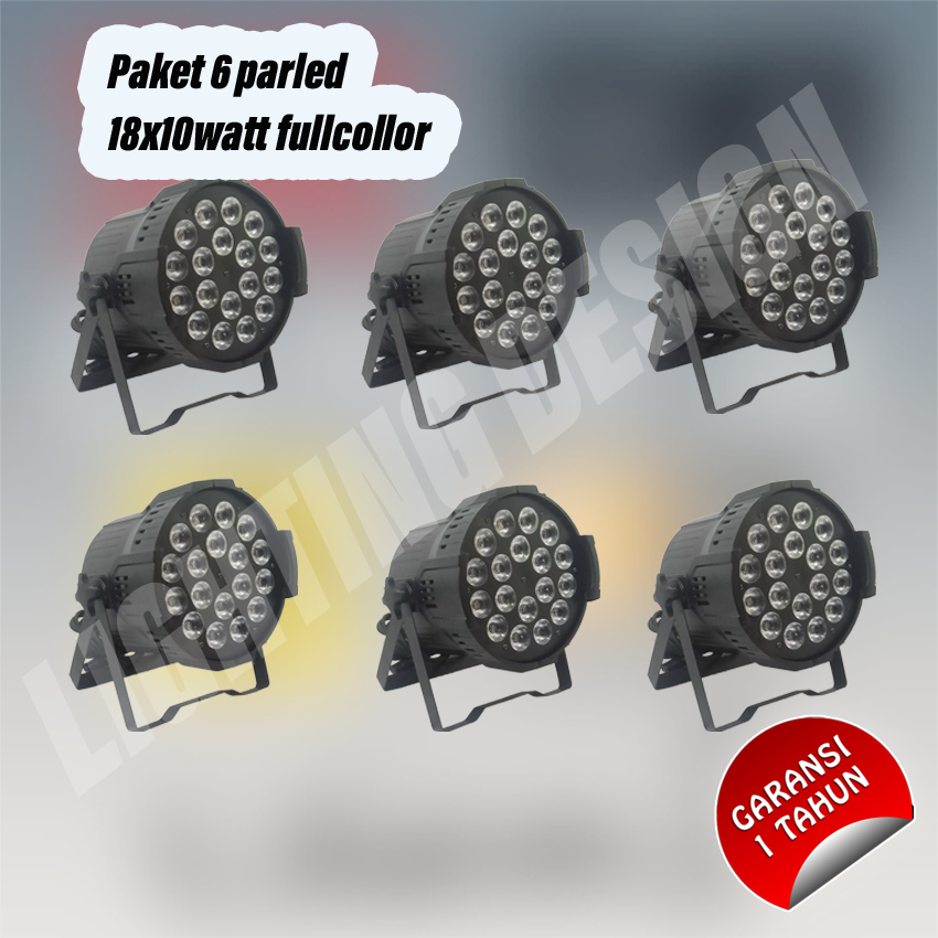 Parled 18x10watt fullcolor paket 6parled