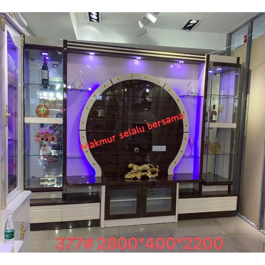 Lemari TV Jumbo Lemari Hias MDF PROMO TERMURAH