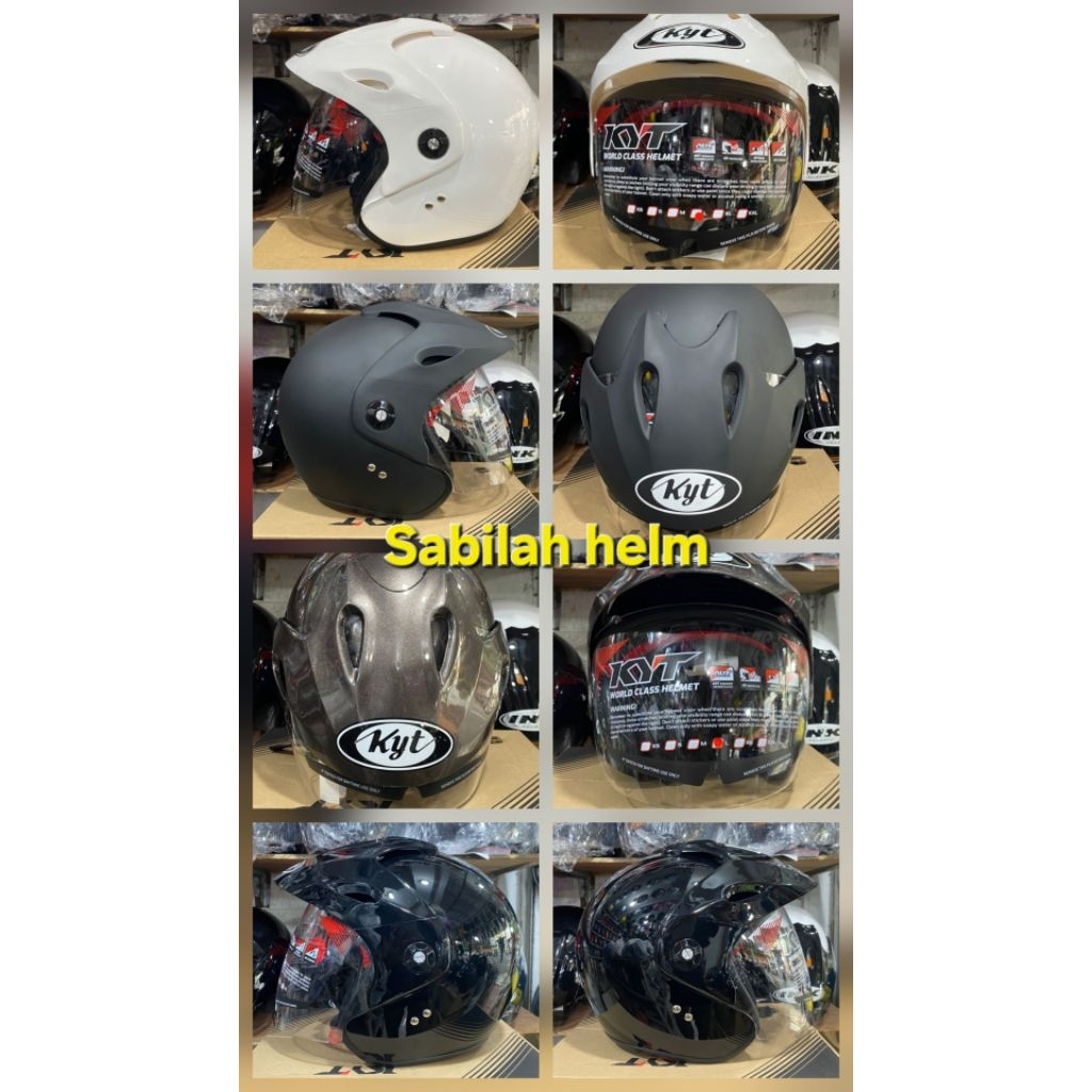 helm merk  KYT Forza original 1000/% barang sesuai foto real pict