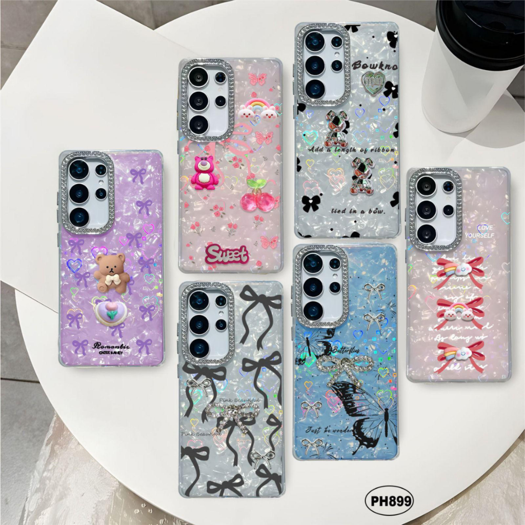 CASE MOTIF ESTETIK GLITER 3D BONEKA FOR IPHONE XR DA IPHONE 13