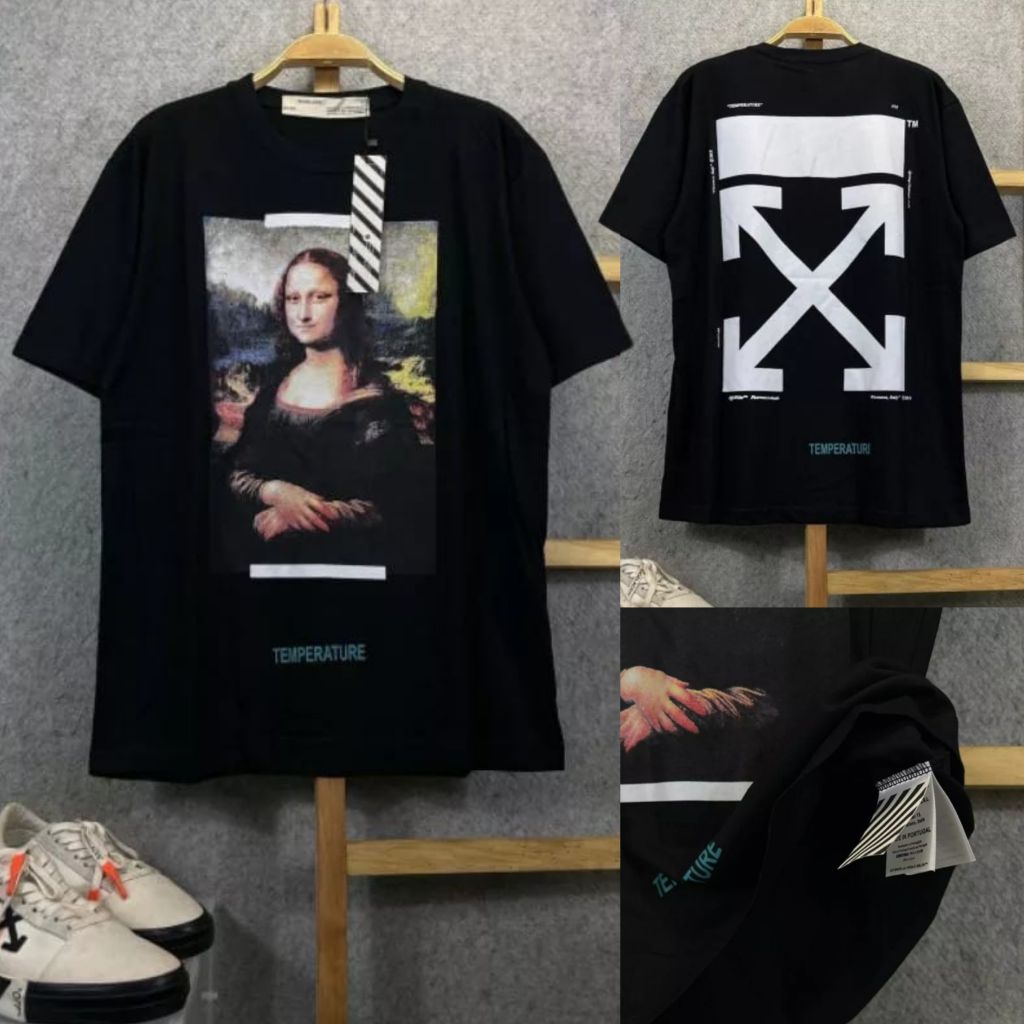 OFF WHITE T-Shirt Branded Premium Kaos Distro Lengan Pendek 100% Cotton Combed 30S Original Quality 