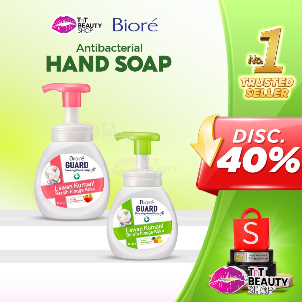 BIORE Guard Hand Soap Antibacterial 250ml Sweet Berry & Fresh Sabun Cuci Tangan | TnT Beauty Shop