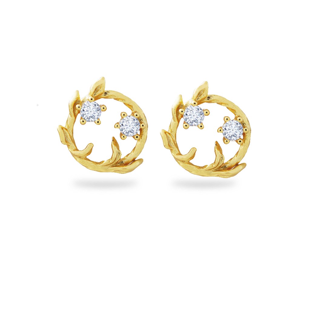 Dear Me - Kirana Earring (925 Sterling Silver with 18K Gold Plating) Anting Wanita Perak Lapis Emas