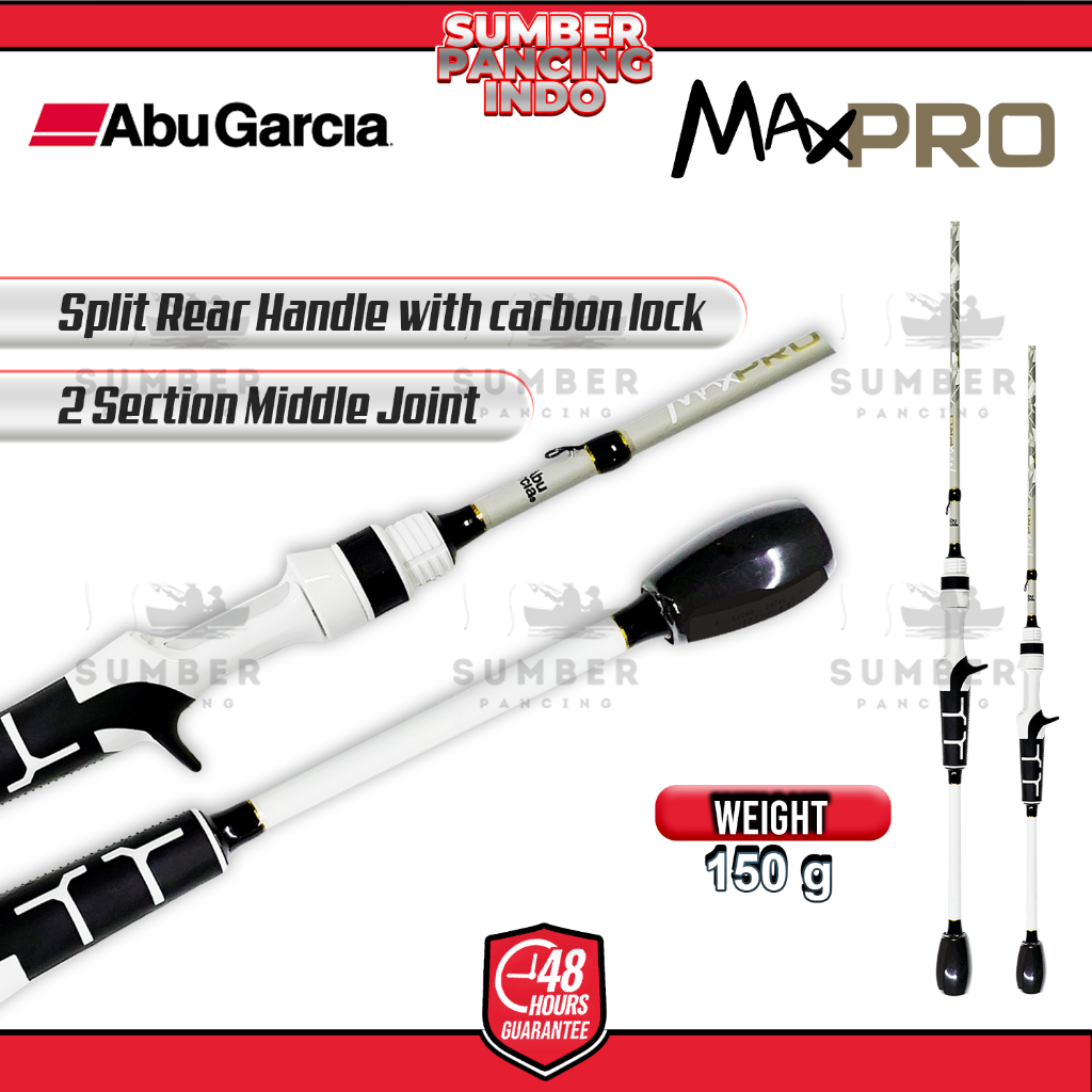 Joran Pancing Baitcasting Abu Garcia Max Pro 180cm - 210cm Carbon 24T Graphite Full Fuji
