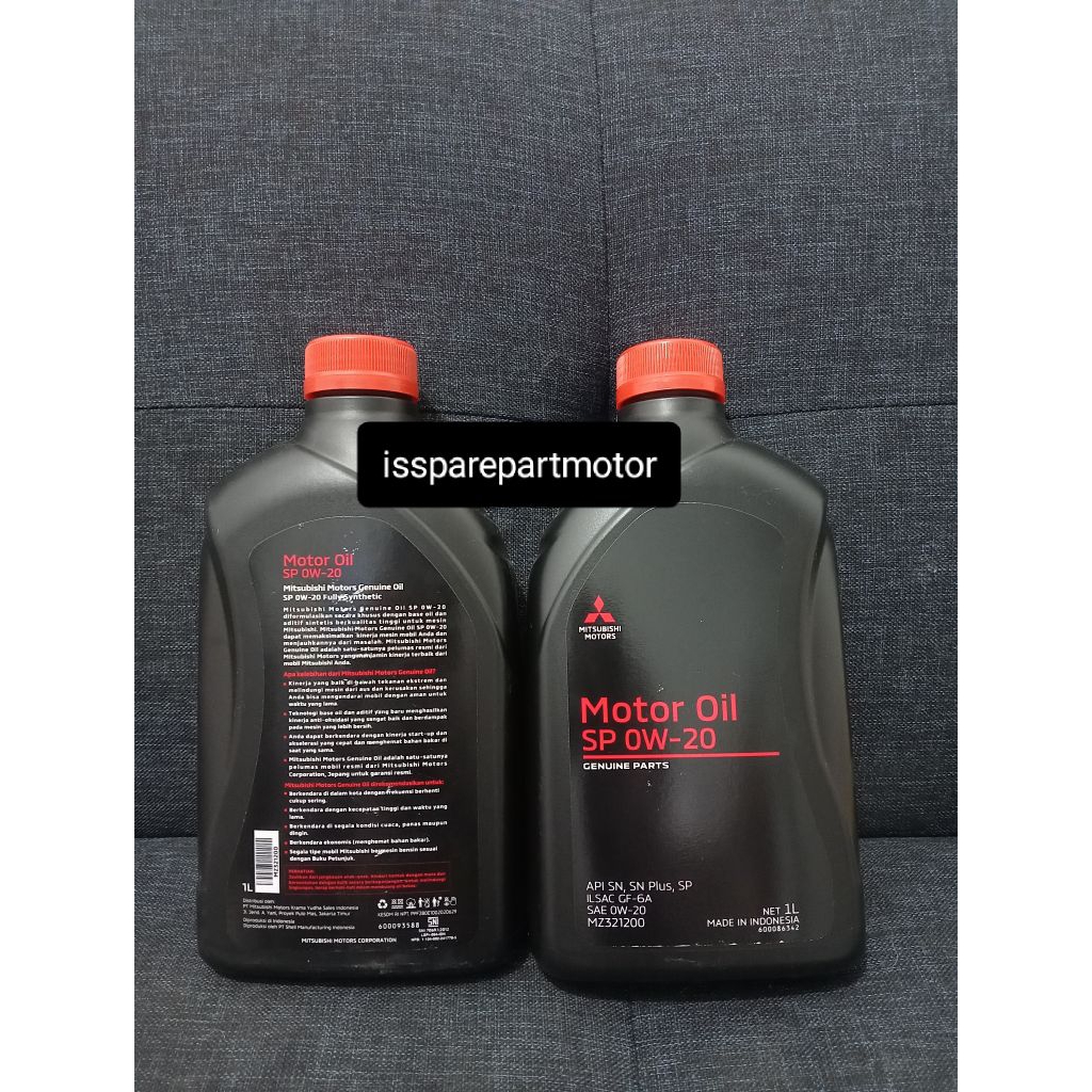 Oli Mesin Mobil Mitsubishi 0w-20, Original 100%