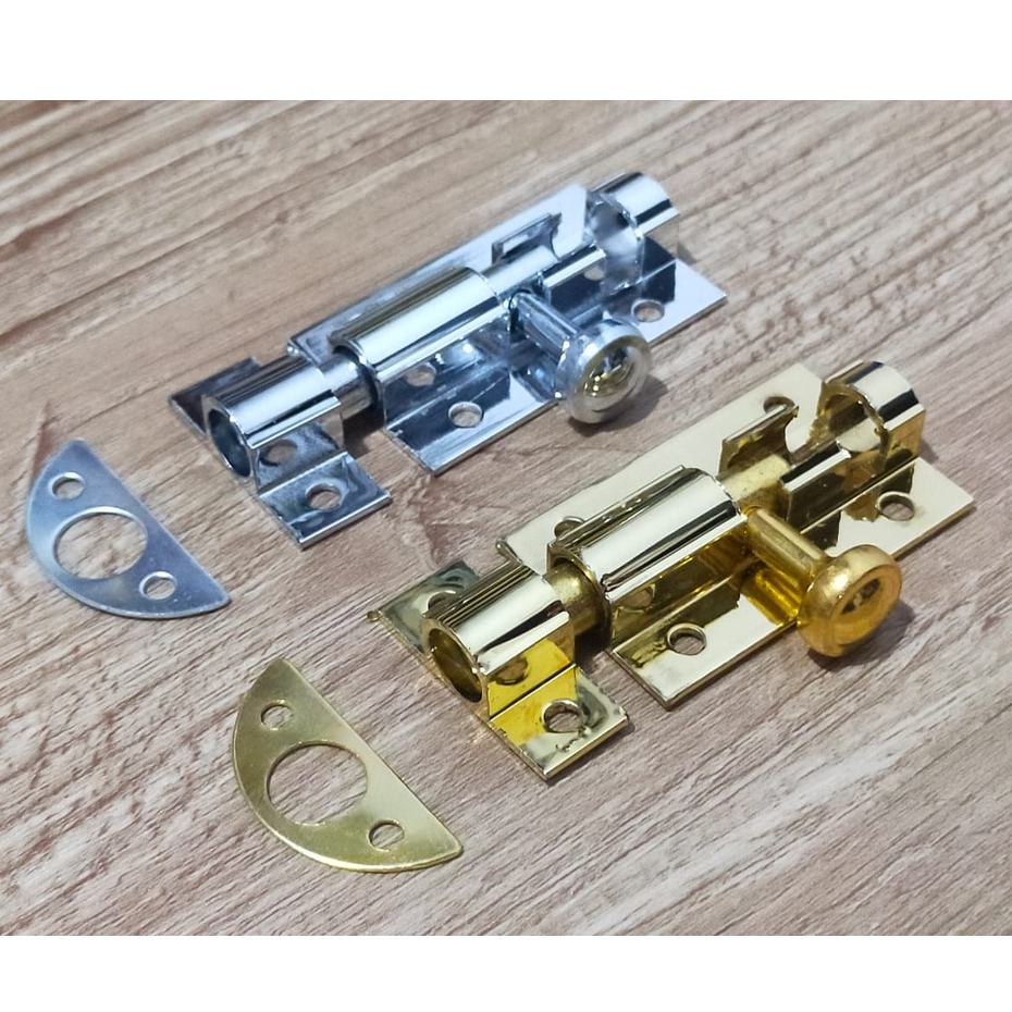 Grendel Slot Pintu 2"  Slot Kunci Pintu Jendela Lemari Bahan Aluminium