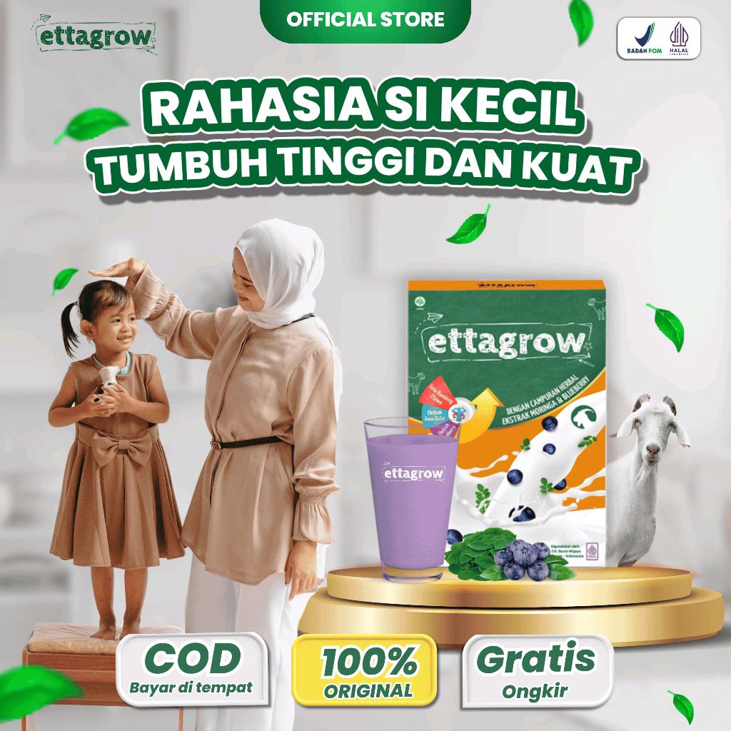 Susu Ettagrow Anak 3-12 Tahun Peninggi Badan & Penambah Nafsu Makan