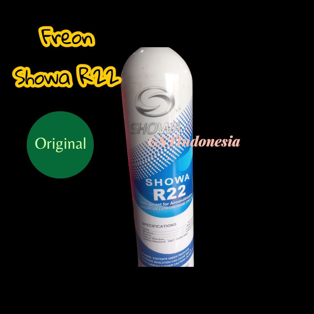 Freon Showa R22 Original - Refrigerant Gas AC Kaleng Portable High Quality
