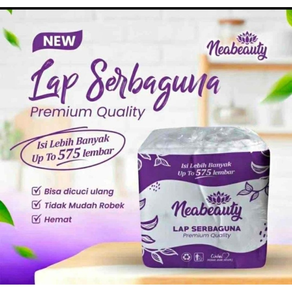 tisu serbaguna 500 gram neabeauty tisu kompor bisa dicuci ulang