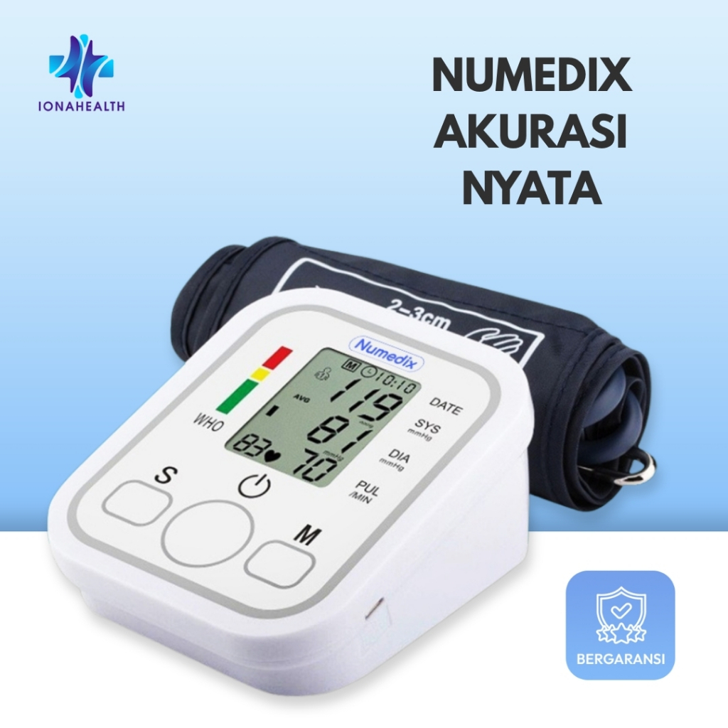 MONITOR TEKANAN DARAH DIGITAL OTOMATIS / Alat Tensi Numedix / Alat Pengukur Tensi / Alat Pantau Teka