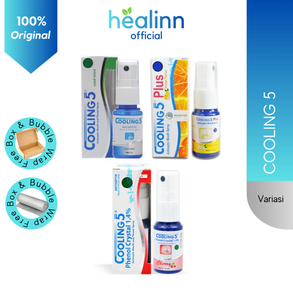 Cooling 5 / Cooling 5 Plus / Cooling 5 Cherry / Semprot Mulut
