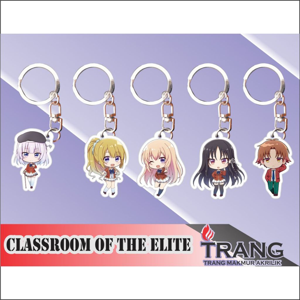 Gantungan Kunci Akrilik Classroom Of The Elite / Keychain Acrylic Classroom Of The Elite