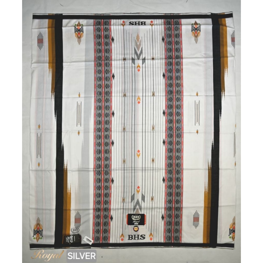 Sarung BHS Royal Mercerized Motif STB STA Silver