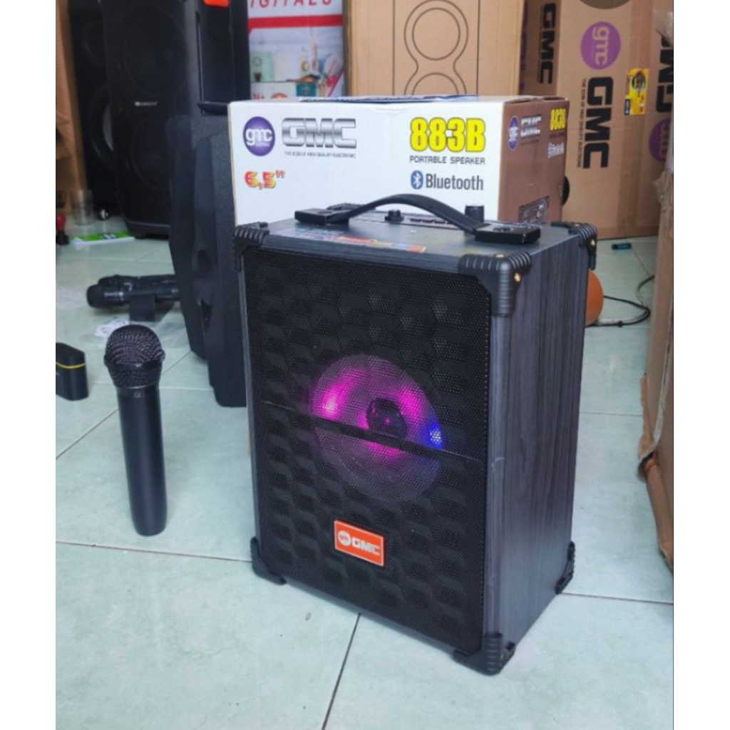 Speaker Bluetooth Karaoke Gmc 883B 6,5 Inchi