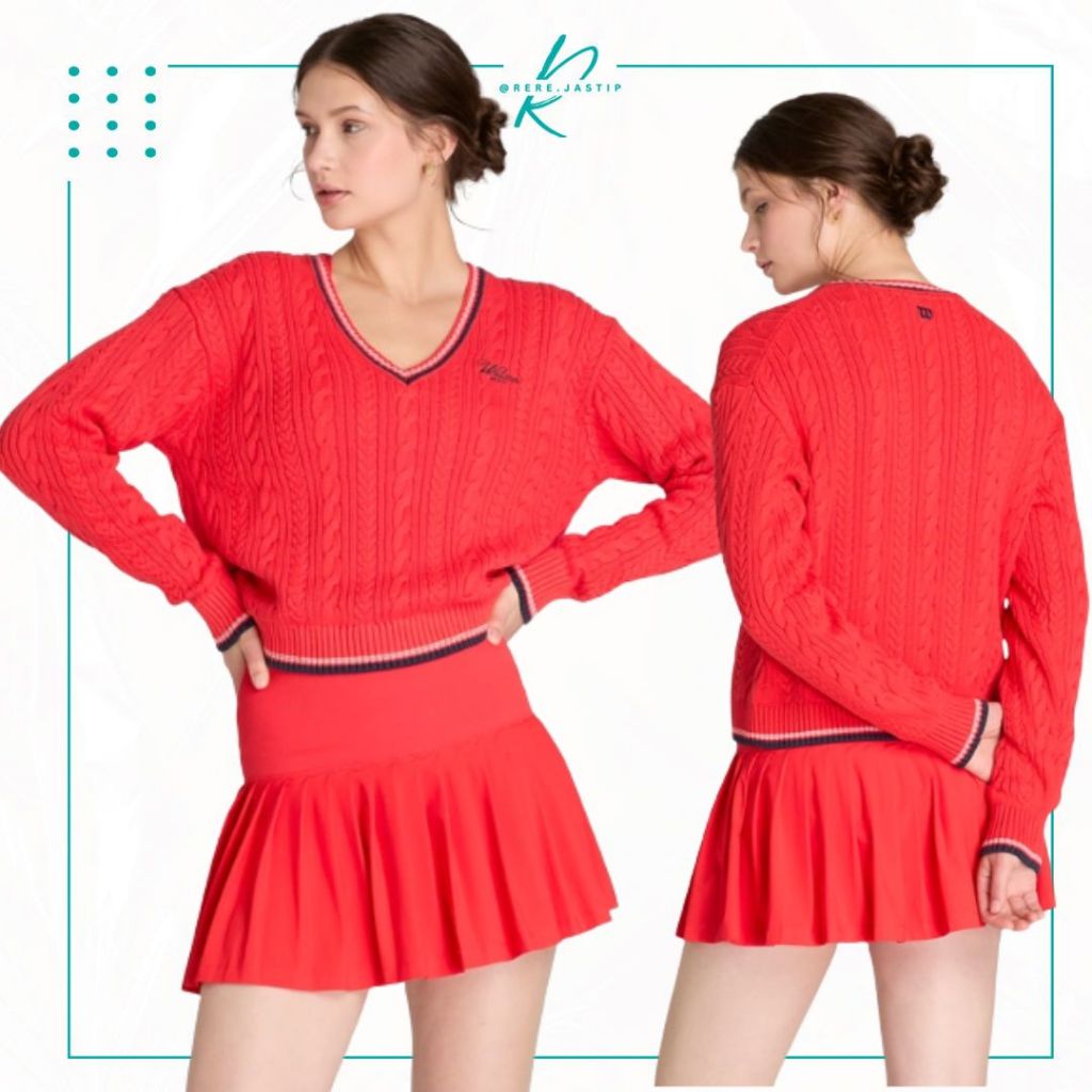 [ORI NEW] Wilson Woman Hillcrest Cable Sweater | READY STOCK