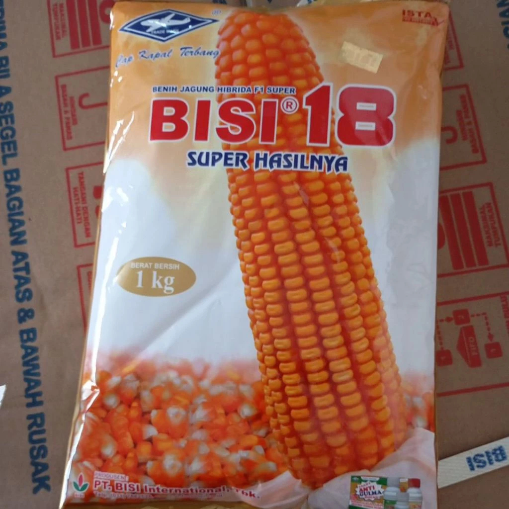 TERBUKTI DAN TERJI Benih Jagung HIBRIDA F1 SUPER BISI 18 1 Kg Exp 15-05 2027 (asli)