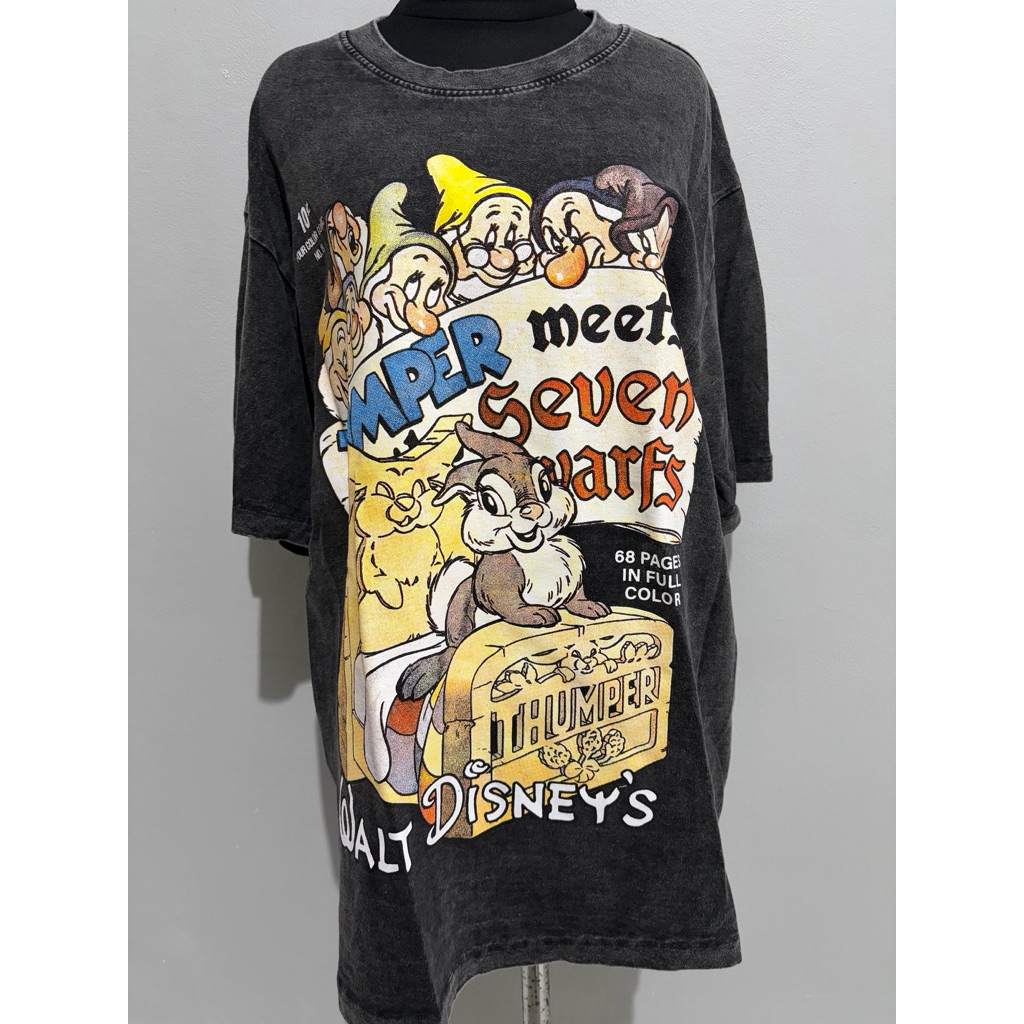 vintage tshirt zootopia - vintage shirt disney snow white - acid wash tshirt - kaos acid wash - kaos